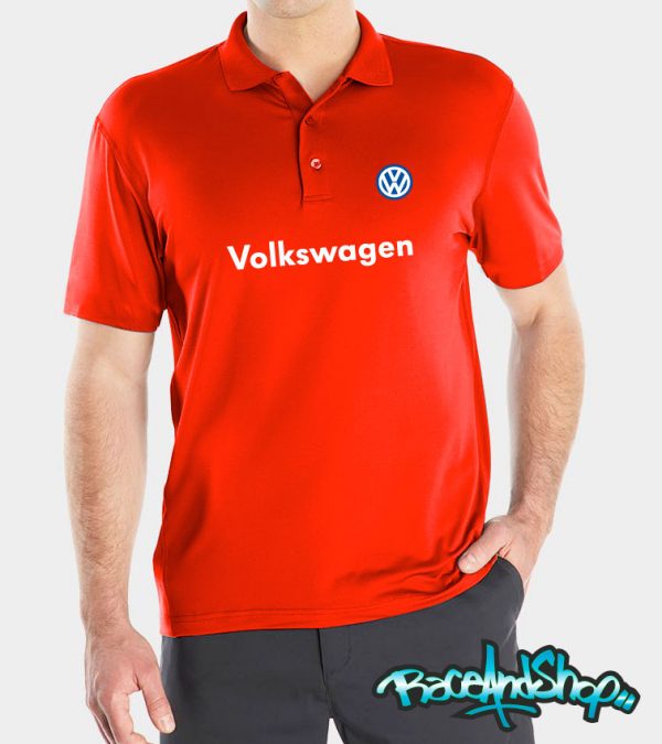 Playera tipo polo roja Volkswagen Volks