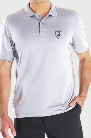 Playera tipo polo blanca Lamborghini Logo