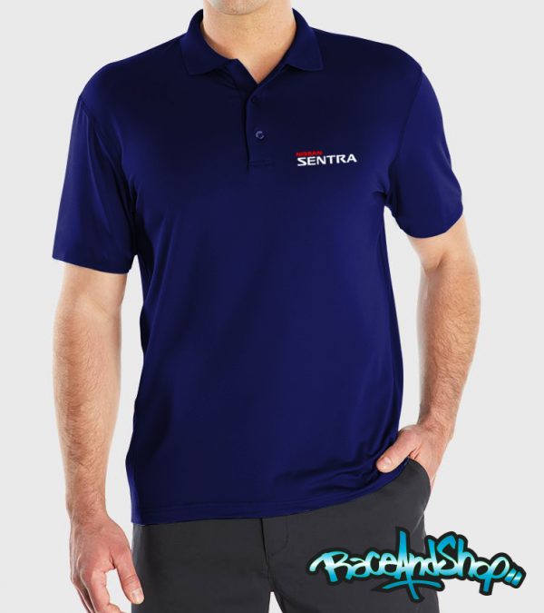 Playera tipo polo azul marino Nissan Sentra