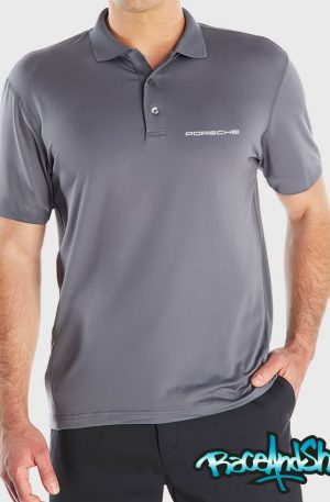 Playera tipo polo gris Porsche