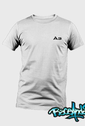 Playera cuello redondo blanca Audi A3