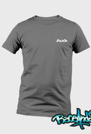 Playera cuello redondo gris Audi