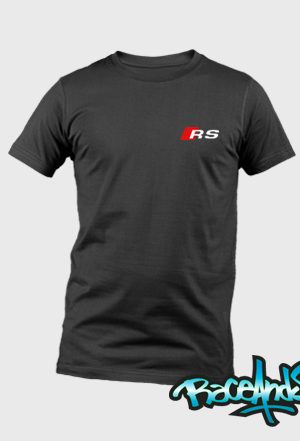 Playera cuello redondo negra Audi RS