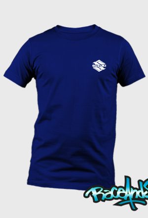 Playera cuello redondo azul marino Suzuki Logo