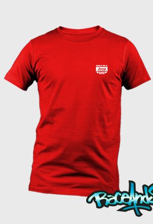 Playera cuello redondo roja Jeep Only in a Jeep