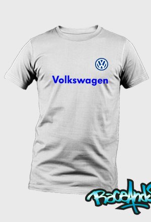 Playera cuello redondo blanca Volkswagen Logo