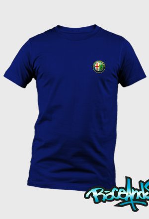 Playera cuello redondo azul marino Alfa Romeo 1982