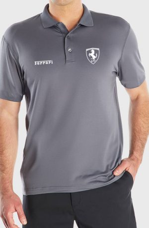 Playera Tipo polo gris Ferrari Sf