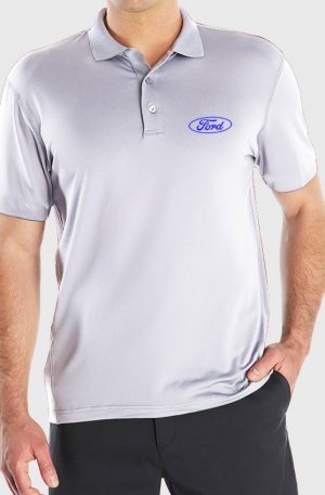 Playera tipo polo blanca Ford