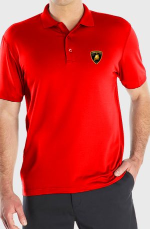 Playera tipo polo roja Lamborghini