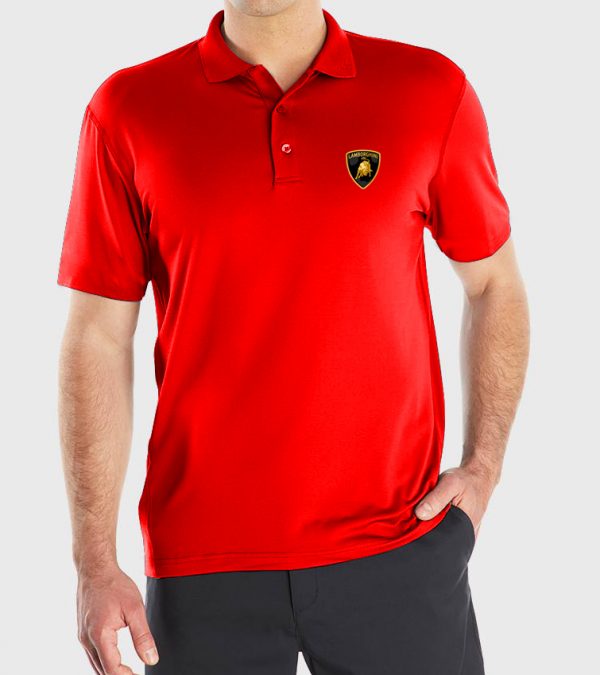 Playera tipo polo roja Lamborghini