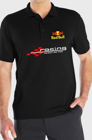 Playera tipo polo Negra Red Bull