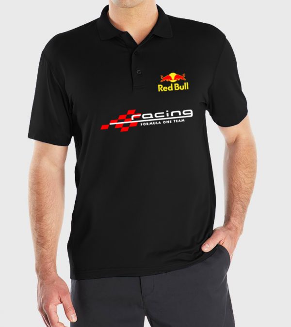 Playera tipo polo Negra Red Bull