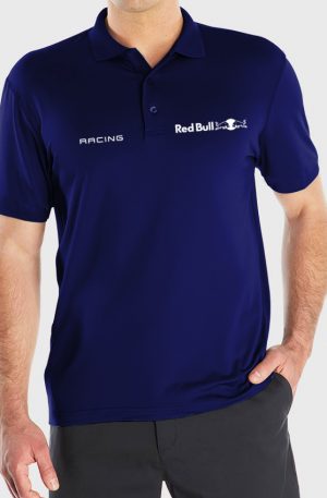 Playera tipo polo azul marino Red Bull Racing