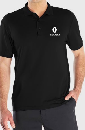 Playera tipo polo negra Renault