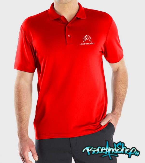 Playera tipo polo roja Citroen