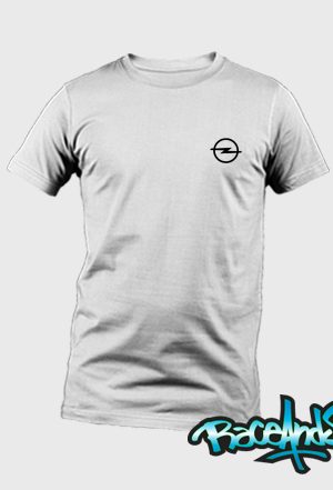 Playera cuello redondo blanca Opel Z