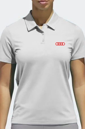 Playera tipo polo blanca Audi Aros