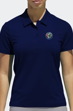 Playera tipo polo azul marino Alfa Romeo Logo