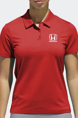 Playera tipo polo roja Honda H