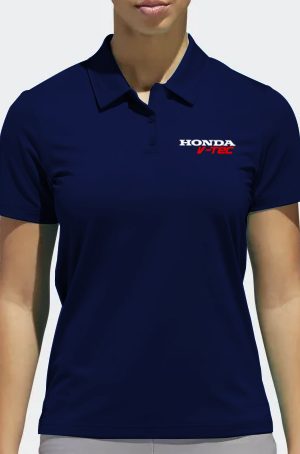 Playera tipo polo azul marino Honda V-Tec