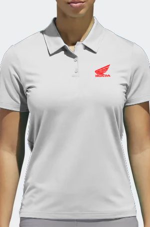 Playera tipo polo blanca Honda Wing