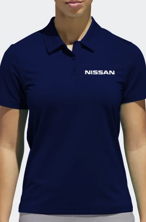 Playera tipo polo azul marino Nissan