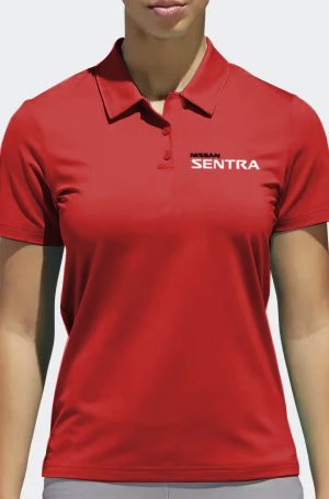 Playera tipo polo roja Nissan Sentra