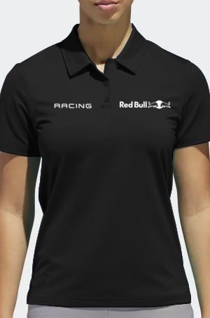 Playera tipo polo negra Red Bull