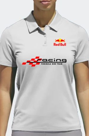 Playera tipo polo blanca Red Bull Racing