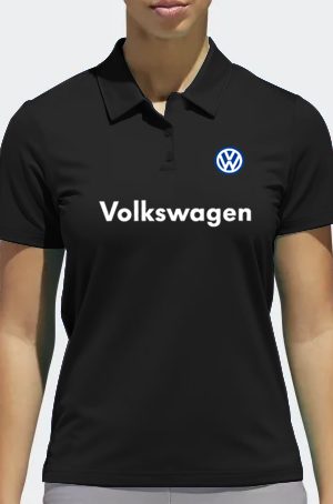 Playera tipo polo negra Volkswagen Volks