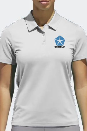 Playera tipo polo blanca Chrysler Logo 2