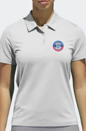 Playera tipo polo blanca Jeep Logo